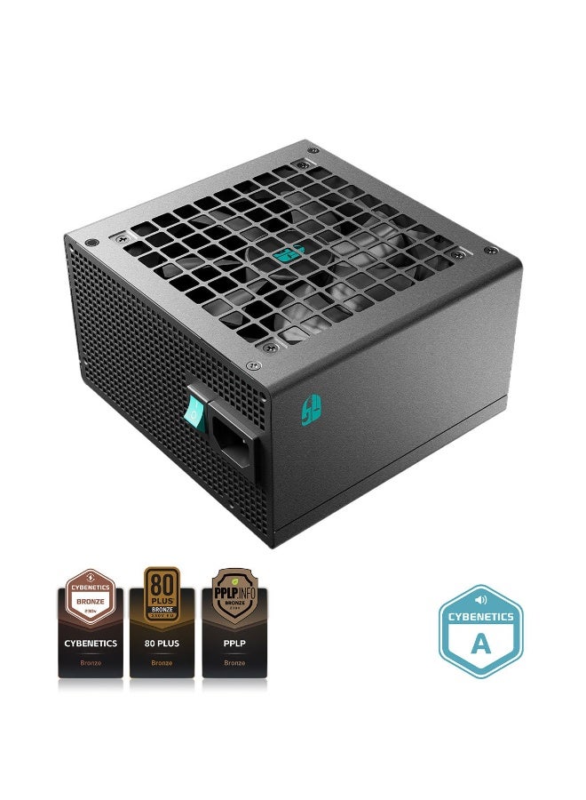 DEEPCOOL PF500X 500W ATX Power Supply – 80 PLUS Bronze Certified, ATX12V V2.52, 120mm Silent Cooling Fan, 2× PCIe 6+2 Pin, 8-Pin CPU, 24-Pin Main, SATA & Molex Connectors, Full Protection Suite, 200–240V Input, R-PF500X-HDOB-JGUK - Image 2